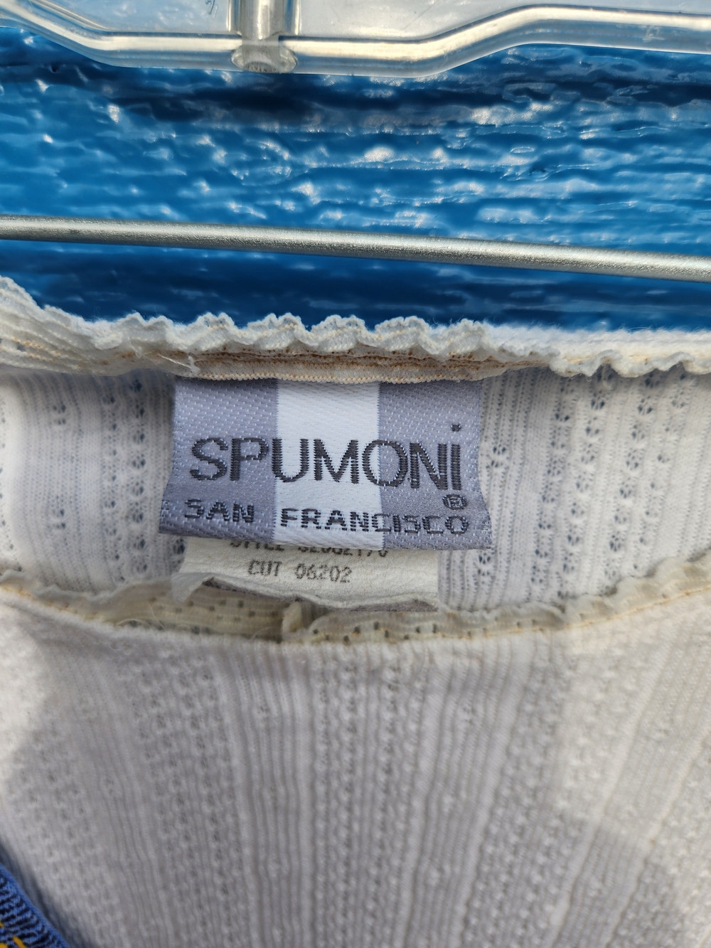 Kids RARE Cream Long-Sleeve Top with Blue Faux-Denim Vest and Bear Detail - Picture 3 of 12
